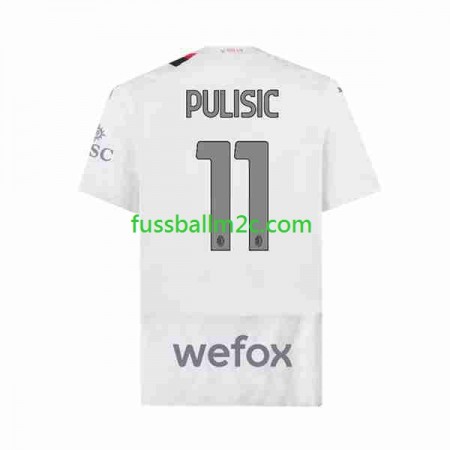 Fußballtrikots AC Mailand Christian Pulisic 11 Auswärts Trikotsatz 2023-2024 Fußballtrikots AC Mailand Christian Pulisic 11 Auswärts Trikotsatz 2023-2024